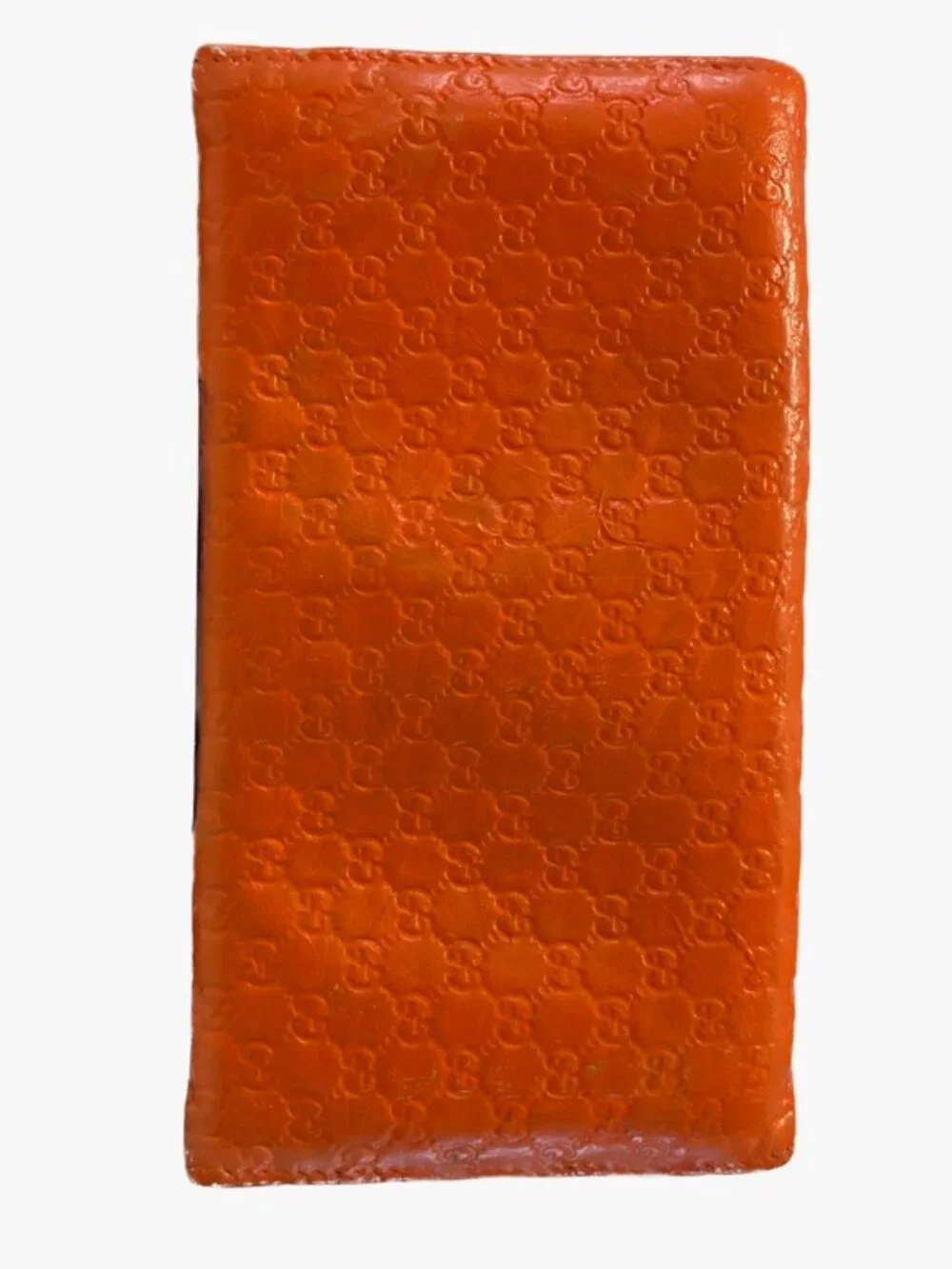 Authentic Gucci Microguccissima Continental Flap Wallet – Custom Tangerine Finis